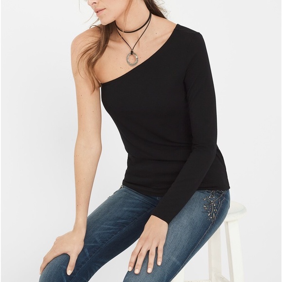 White House Black Market Tops - White House Black Market One Shoulder Top
